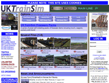 Tablet Screenshot of members.uktrainsim.com